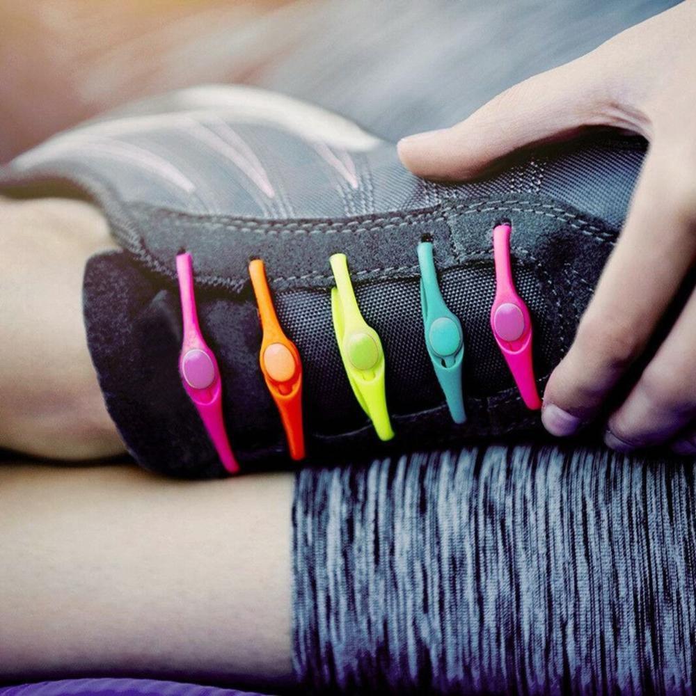 Rainbow No Tie Shoelaces 12pcs/ Lot