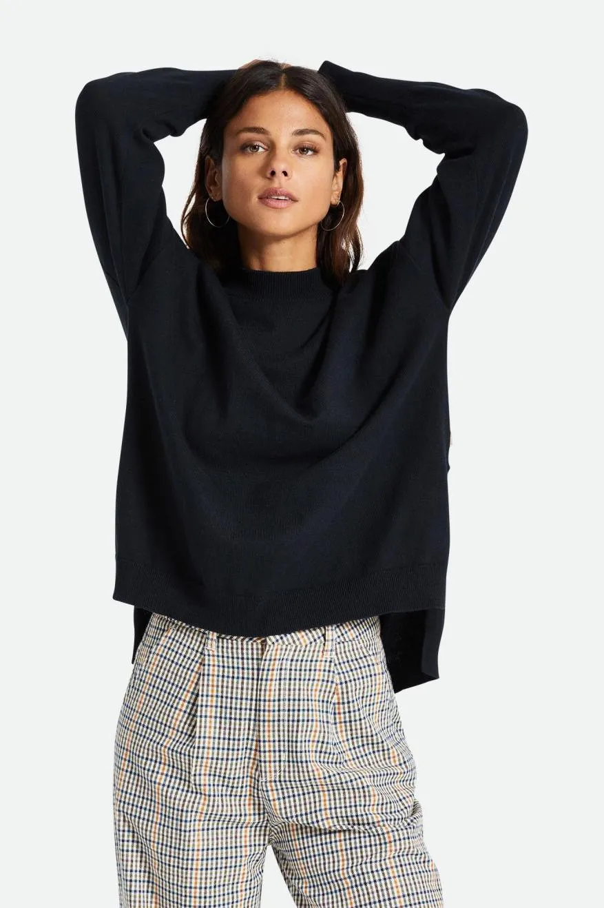 Reserve Women's Oversized Cashmere Sweater - Black