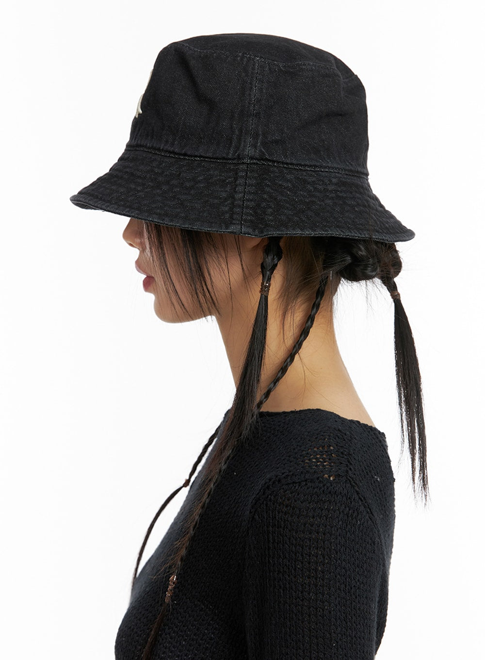 Ribbon Embroidered Bucket Hat IF421