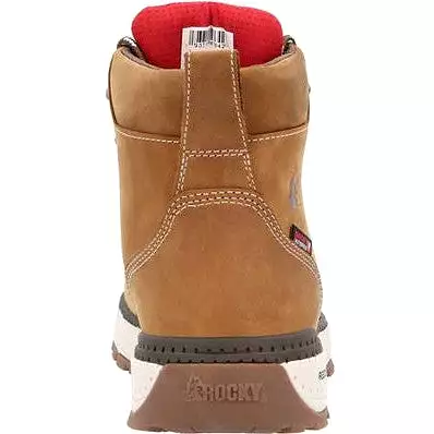 Rocky Men's Rebound 6 Comp Toe WP Wedge Work Boot -Brown- RKK0451