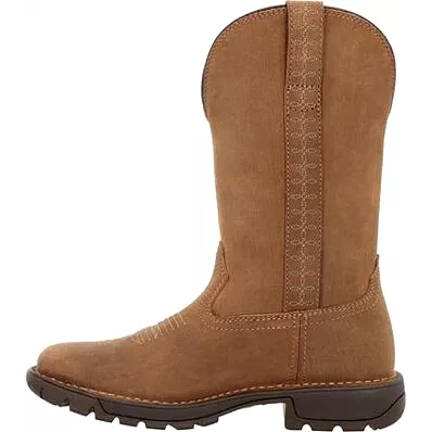 Rocky Women's Legacy 11 Square Toe WP Western Work Boot -Brown- RKW0416