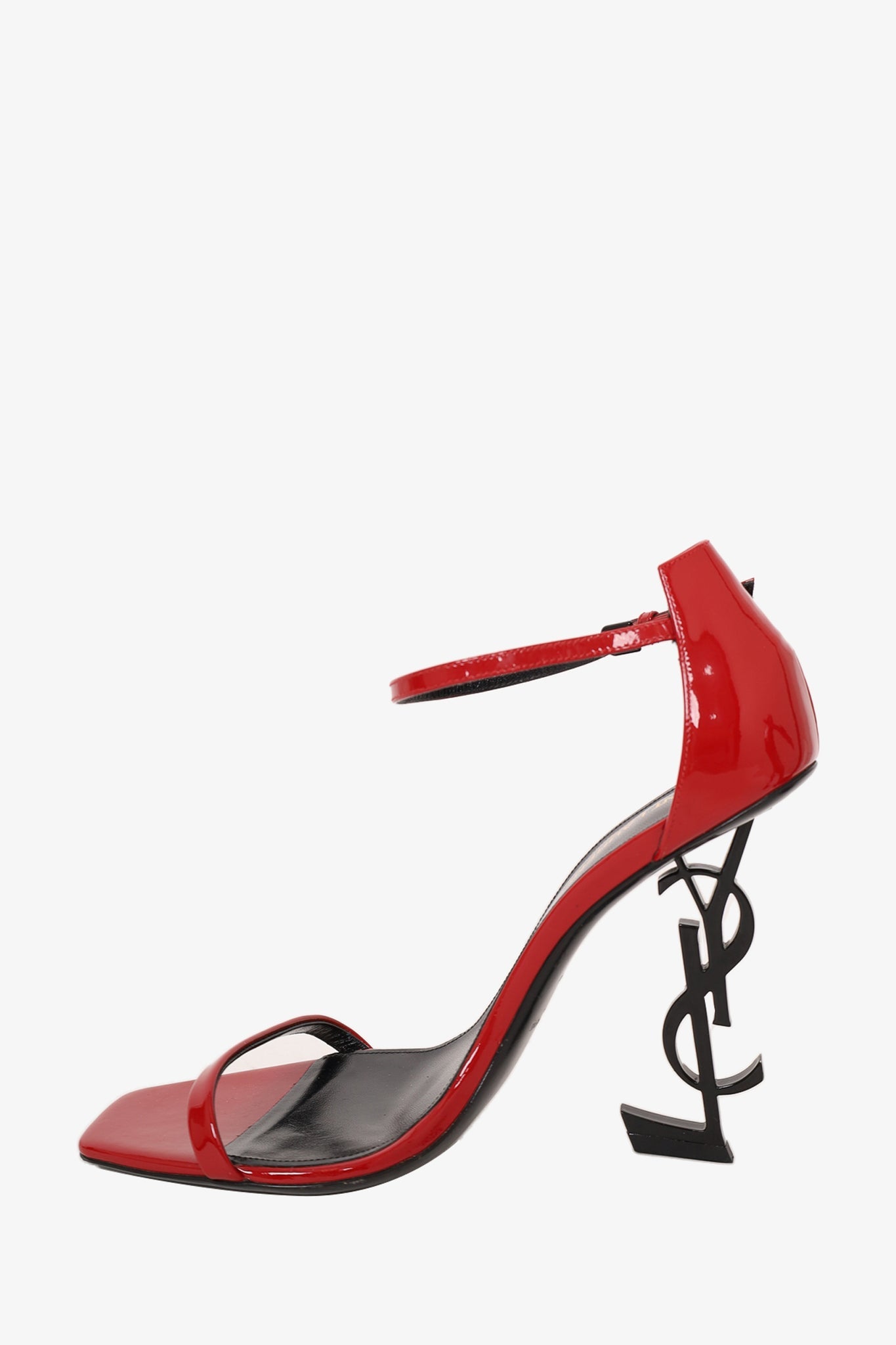 Saint Laurent Red Patent Opyum Sandals Size 39