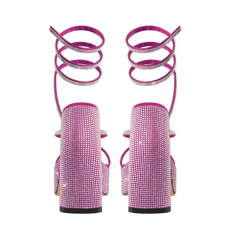 Sandals Queen Yilli (Fuchsia)