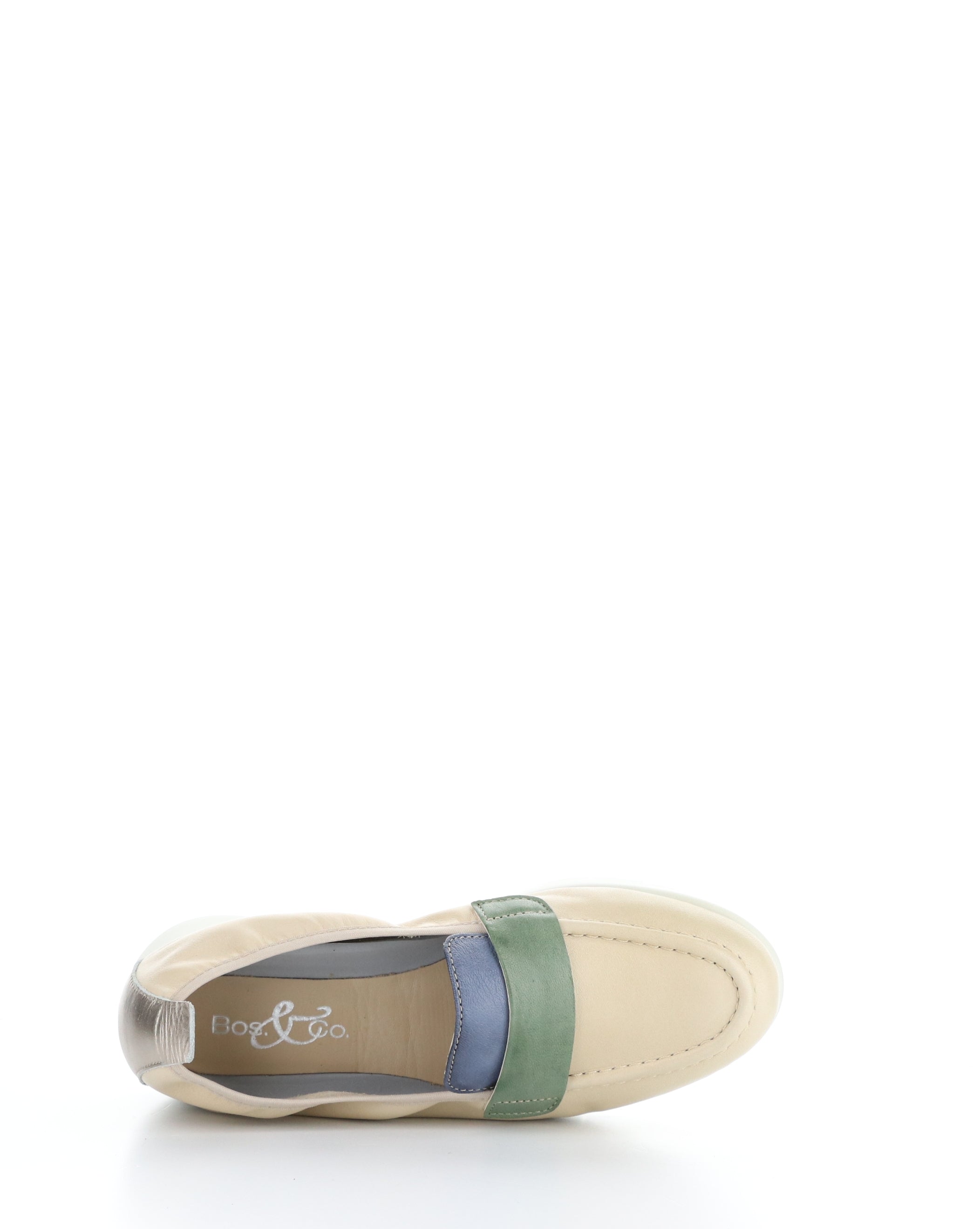 SCREEN MIXED BONE Round Toe Shoes