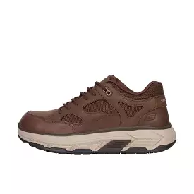 Skechers Max Stout Casual Hiker Steel Toe Brown