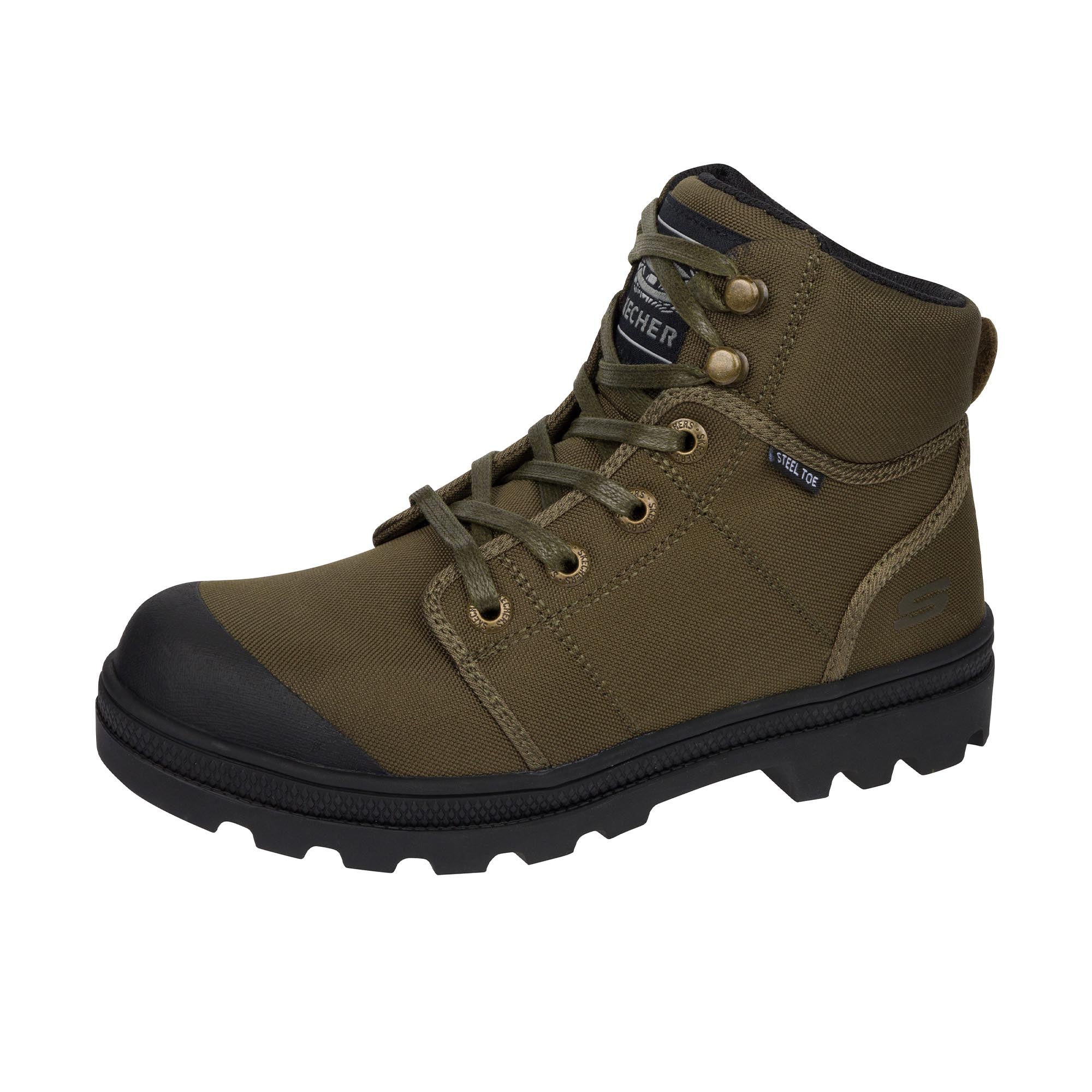 Skechers Womens Rotund Darragh Steel Toe Olive