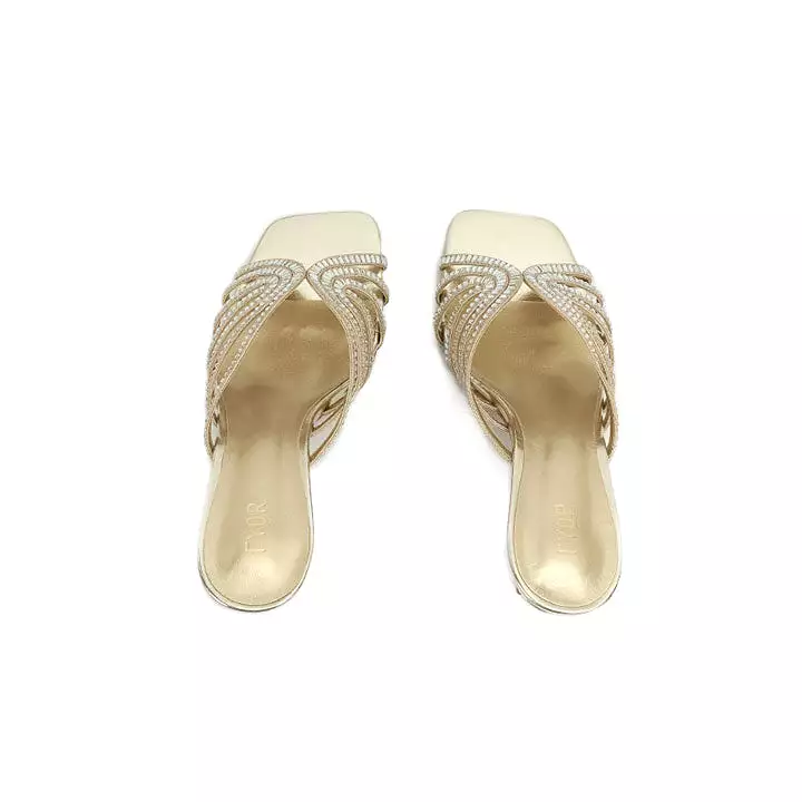 Square Diamante Heeled Sandal HL 170