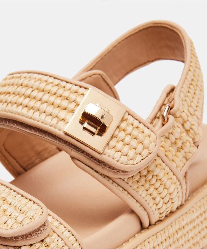 Steve Madden Big Mona Sandal - Natural Raffia