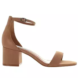 Steve Madden Irenee - Tan Nubuck Mid-Heel Sandal