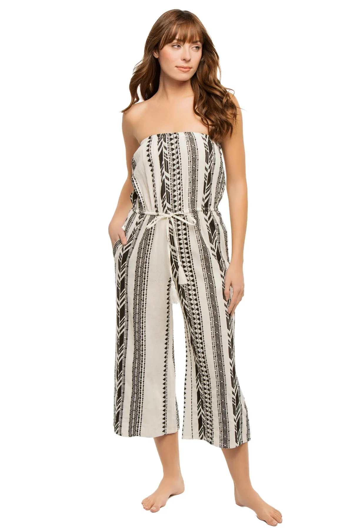 Strapless Coulotte Jumpsuit