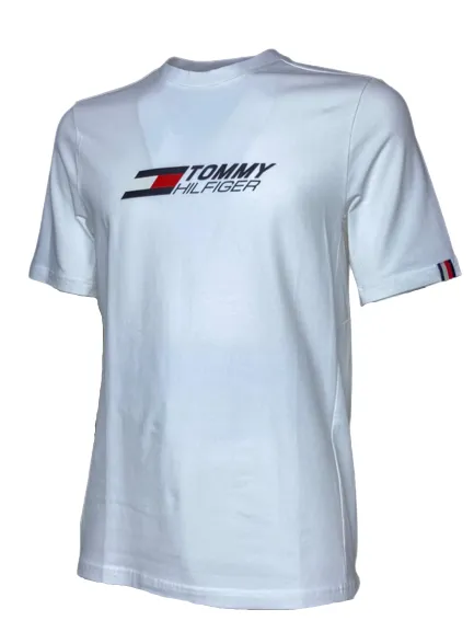 T-SHIRT UOMO BIANCA CON LOGO FRONTALE