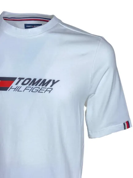 T-SHIRT UOMO BIANCA CON LOGO FRONTALE