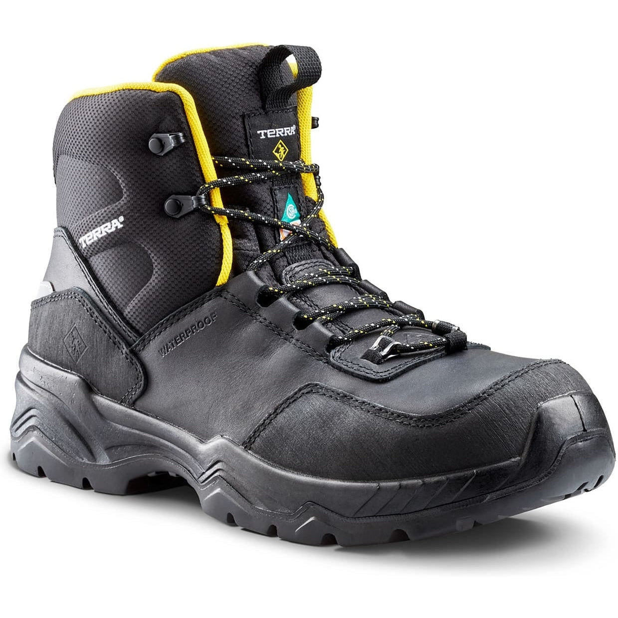 Terra Men's Conway 6 Comp Toe WP Safety Work Boot -Black- 4NS4BK