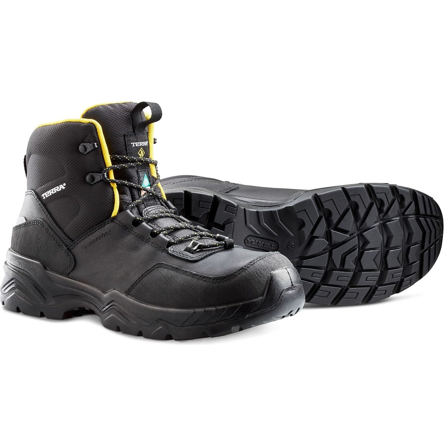 Terra Men's Conway 6 Comp Toe WP Safety Work Boot -Black- 4NS4BK