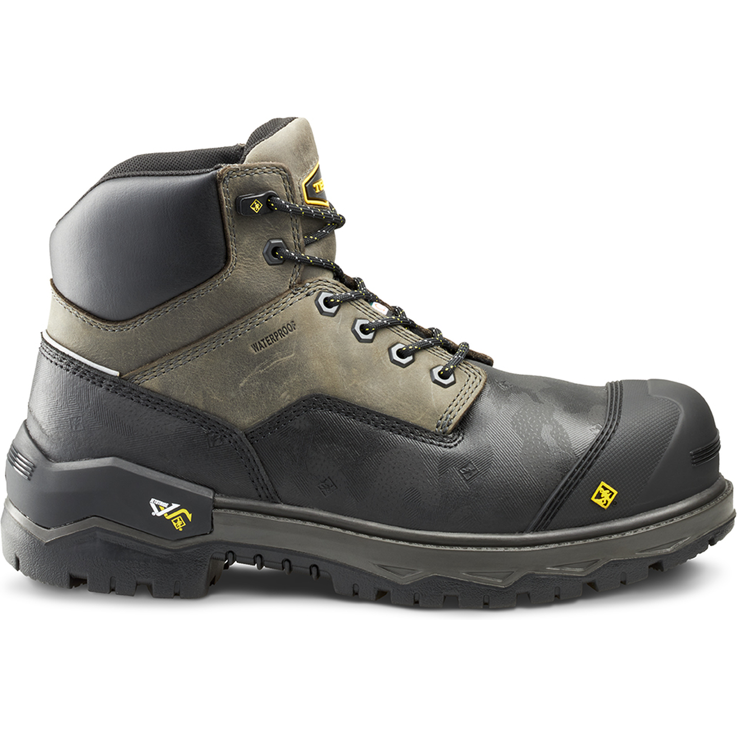 Terra Men's Gantry 6 Nano Comp Toe  WP Work Boot -Gray- 4T8VGY