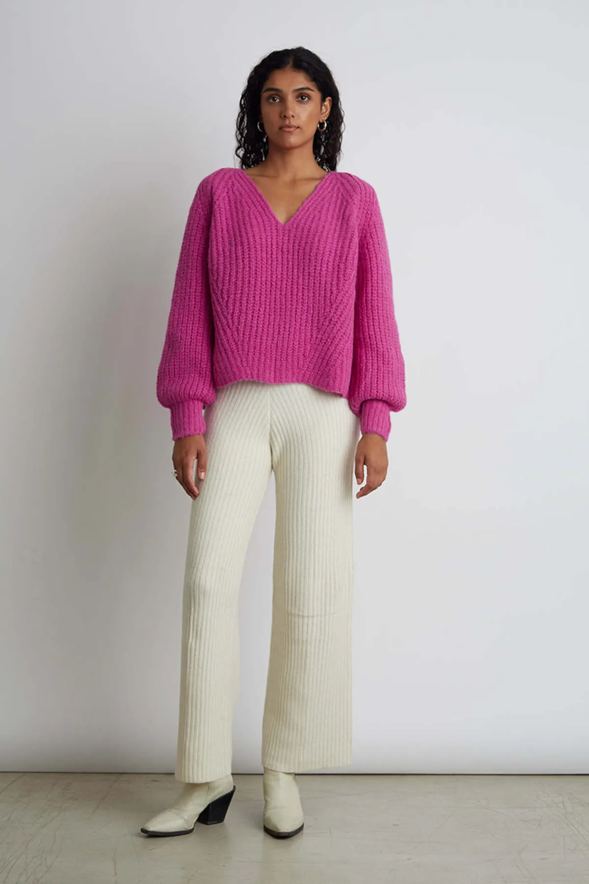 TESS SWEATER - FUCHSIA