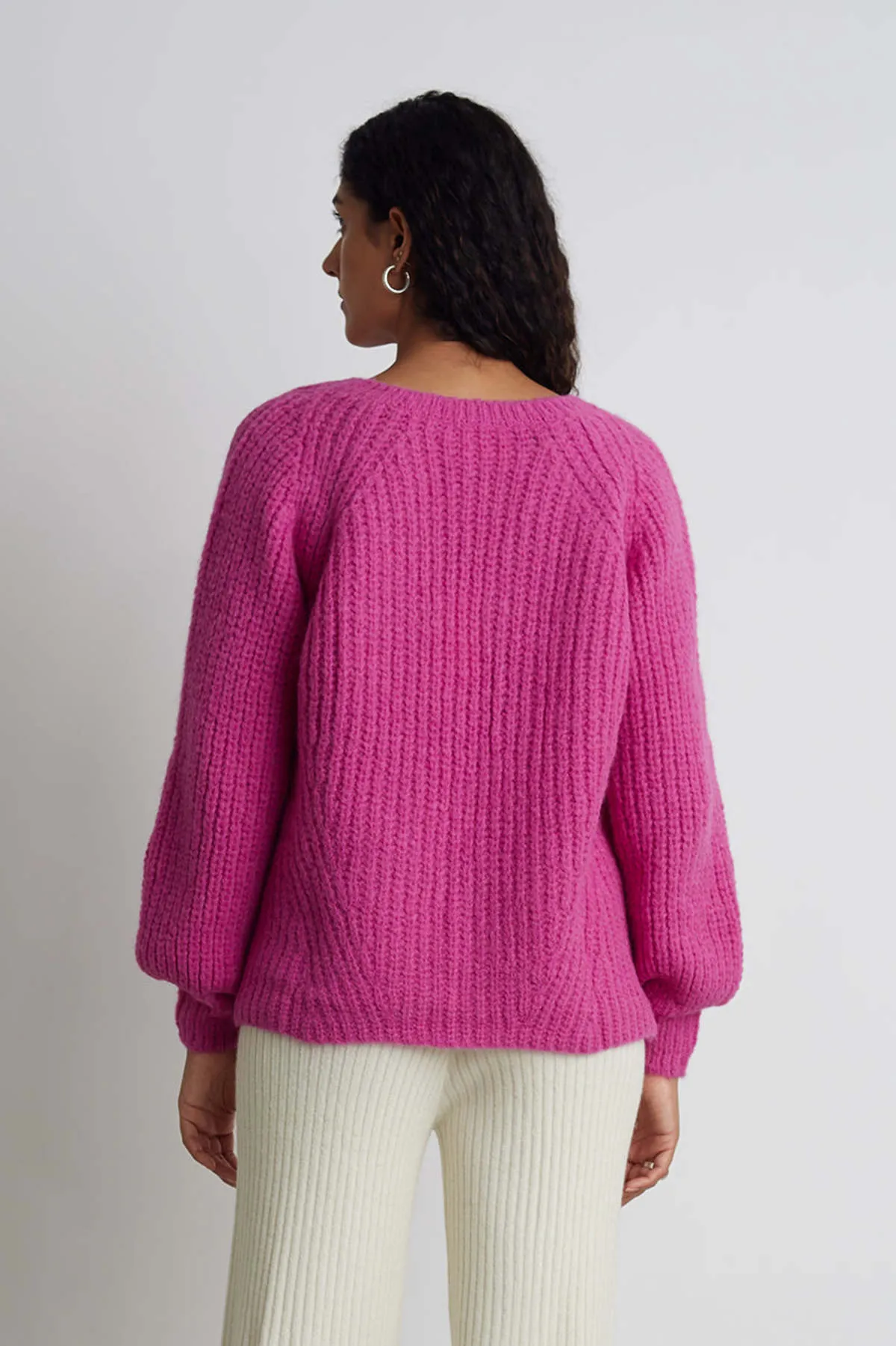 TESS SWEATER - FUCHSIA