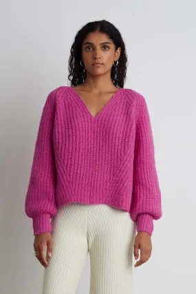 TESS SWEATER - FUCHSIA