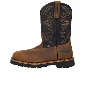 Thorogood 11 Inch Pull On Wellington Steel Toe Black Crazyhorse