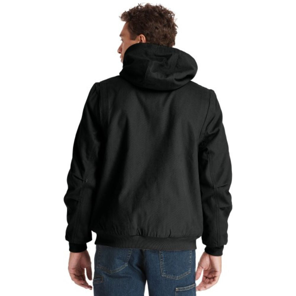 Timberland PRO Men's Gritman Lined Canvas Hooded Jacket - Black TB0A1VB4015