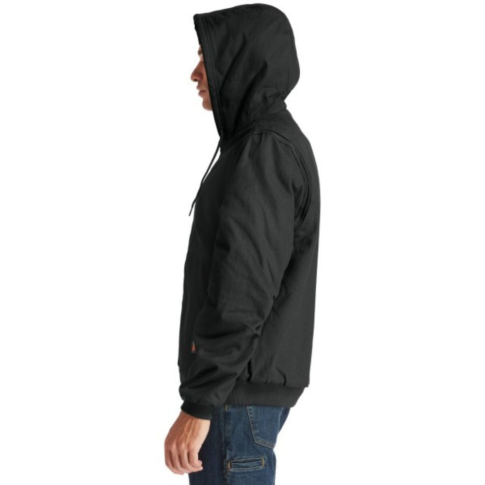 Timberland PRO Men's Gritman Lined Canvas Hooded Jacket - Black TB0A1VB4015