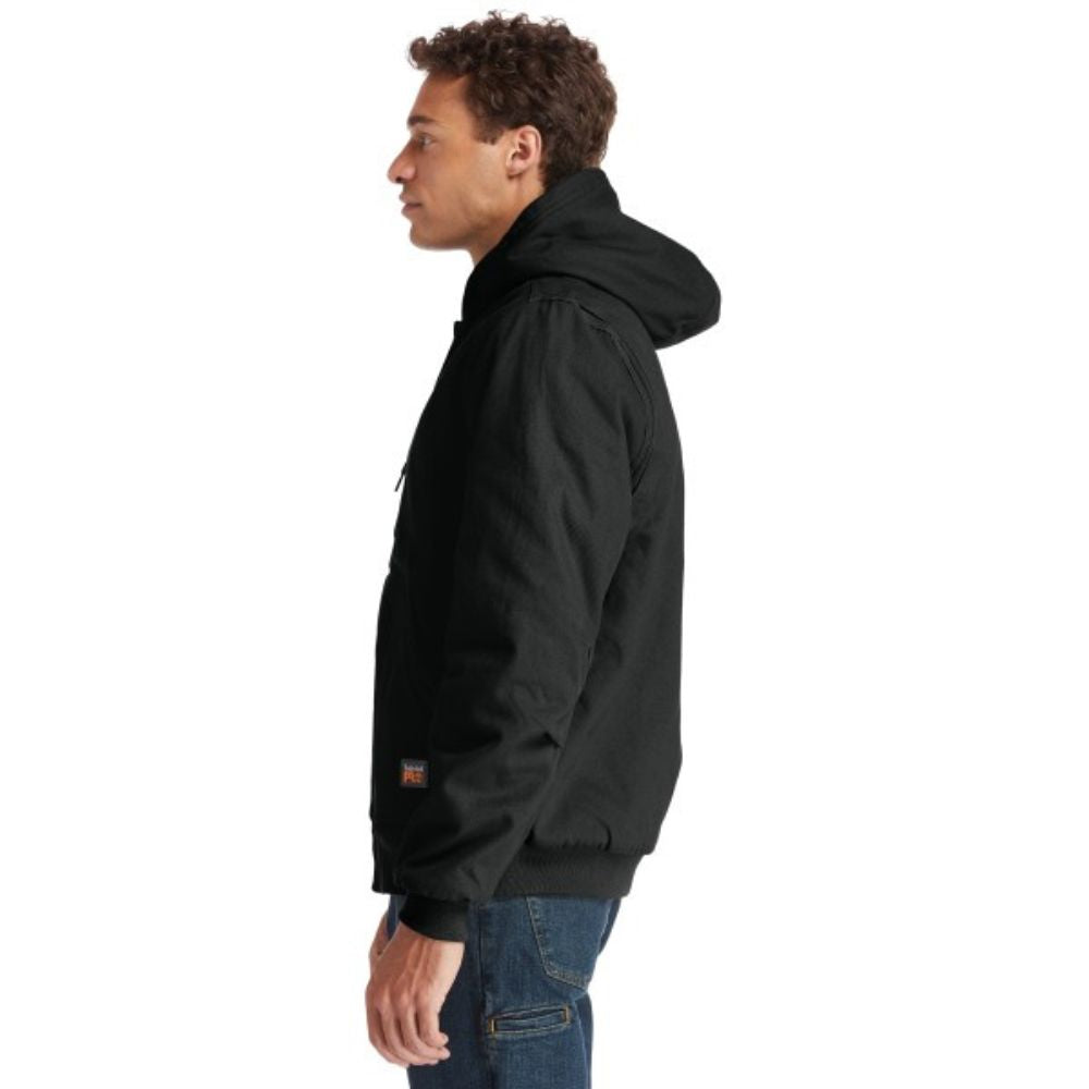 Timberland PRO Men's Gritman Lined Canvas Hooded Jacket - Black TB0A1VB4015