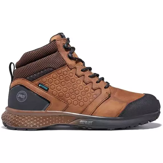 Timberland Pro Men's Reaxion Soft Toe WP Work Boot- Brown- TB1A27BG214