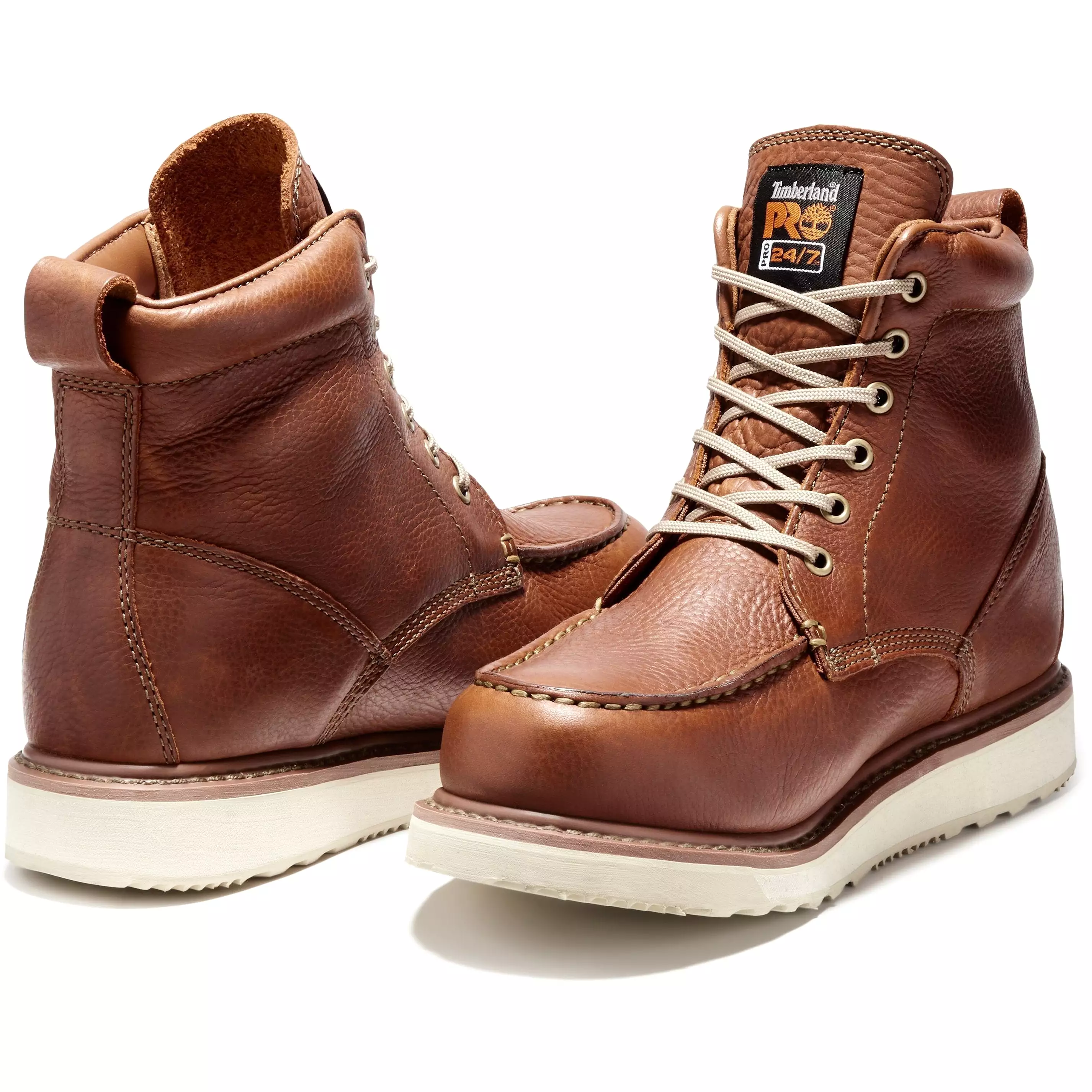 Timberland PRO Men's Wedge 6 Soft Toe Wedge Work Boot - Rust - TB153009214