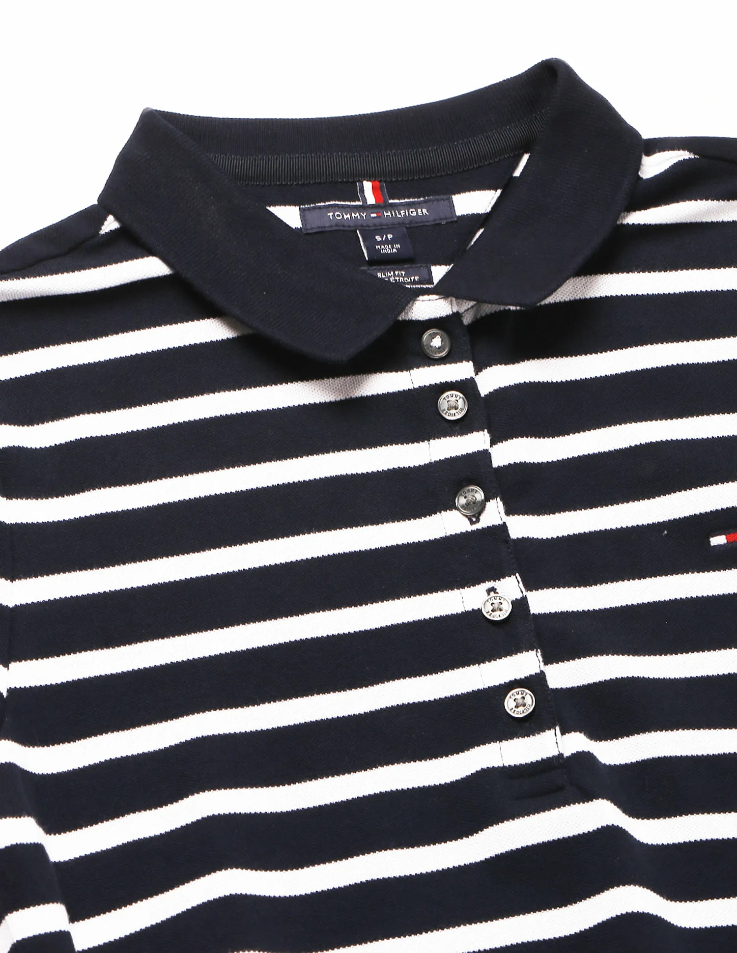 Tommy Hilfiger Horizontal Stripe Pique Polo Dress