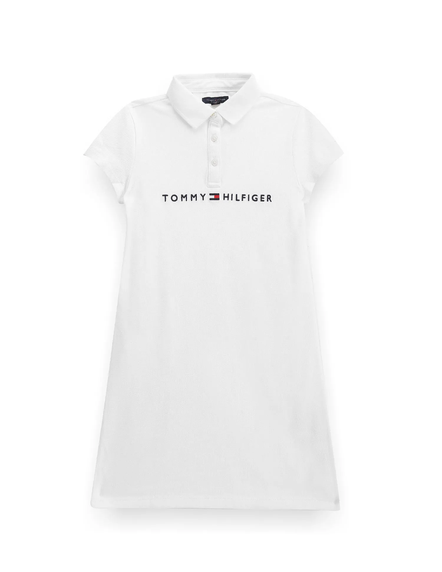 Tommy Hilfiger Kids Girls Corporate Logo Polo Dress