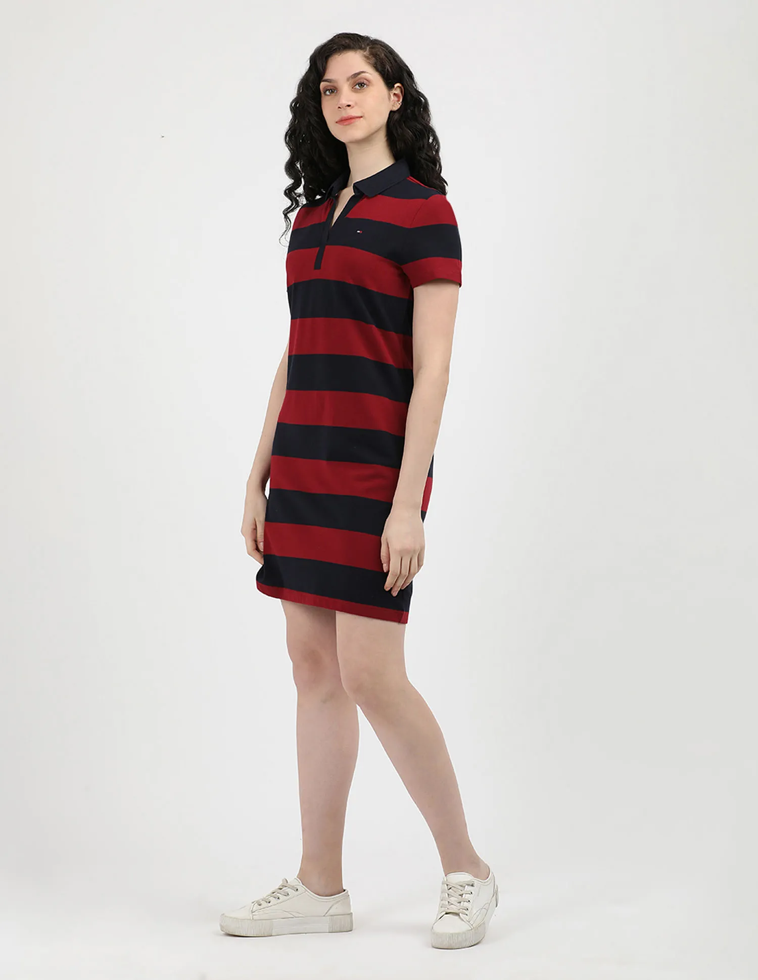 Tommy Hilfiger Rugby Split Neck Polo Dress