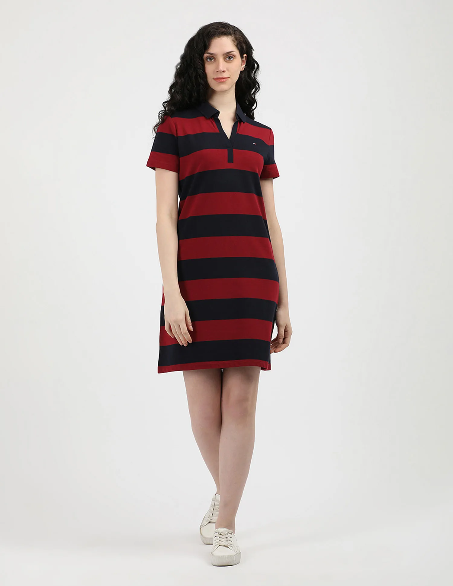 Tommy Hilfiger Rugby Split Neck Polo Dress