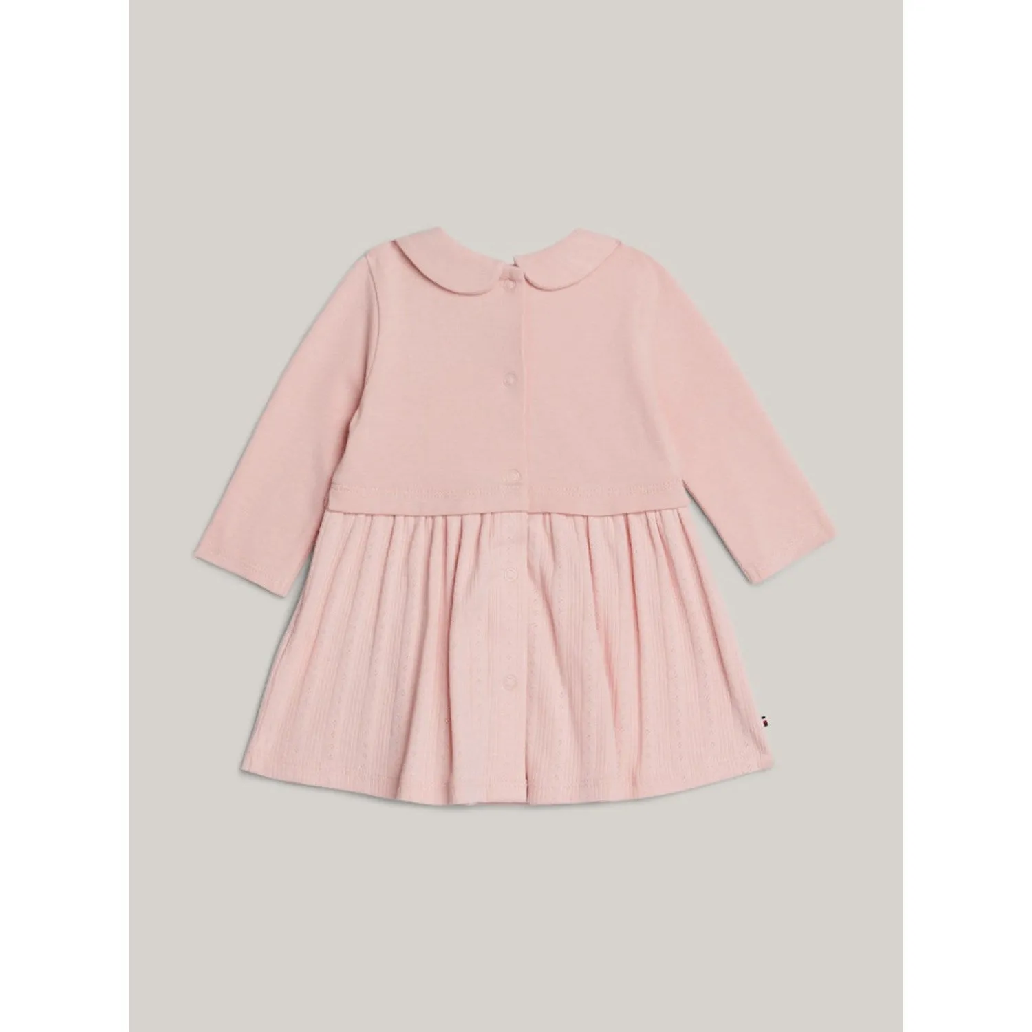 Tommy Hilfiger Soft Rose Pique Pointelle Regular Dress Ls