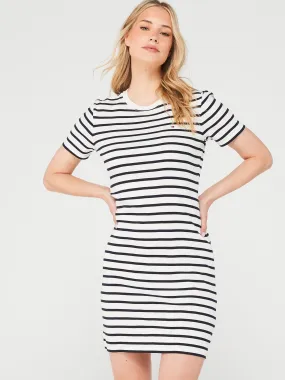 Tommy Hilfiger Striped Bodycon Mini Dress - Navy