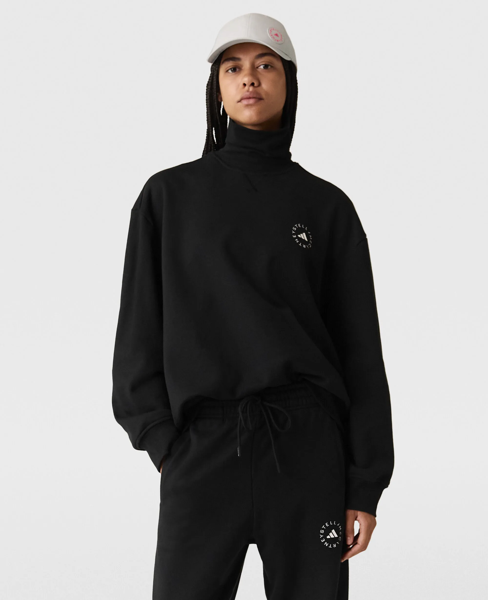 TrueCasuals High-Neck Sweatshirt