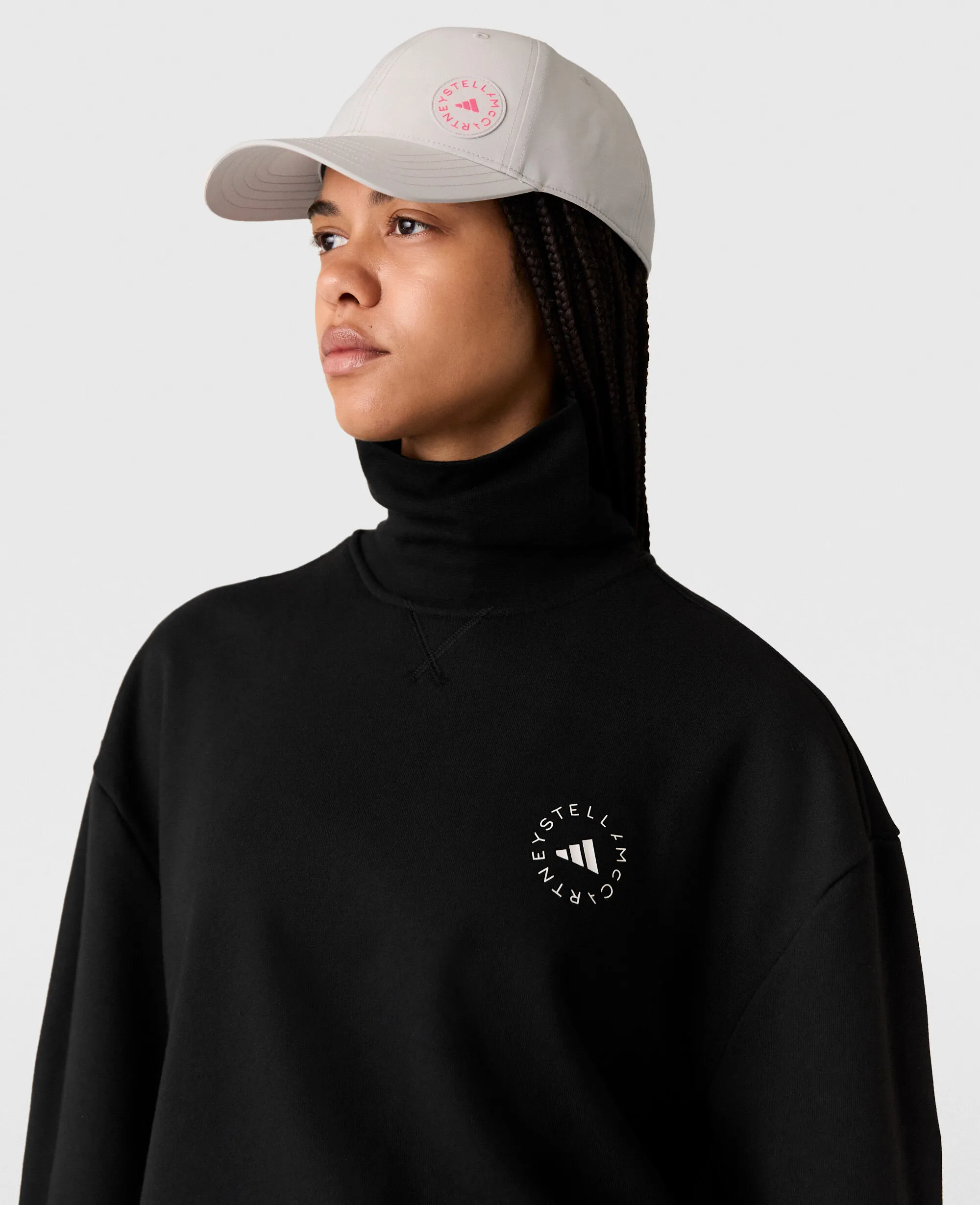 TrueCasuals High-Neck Sweatshirt