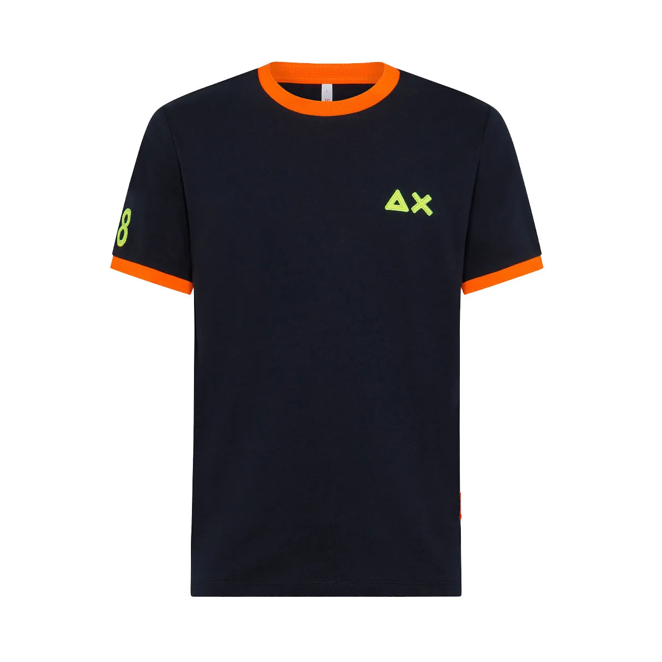 TSHIRT LOGO FLUO Uomo Navy Blue