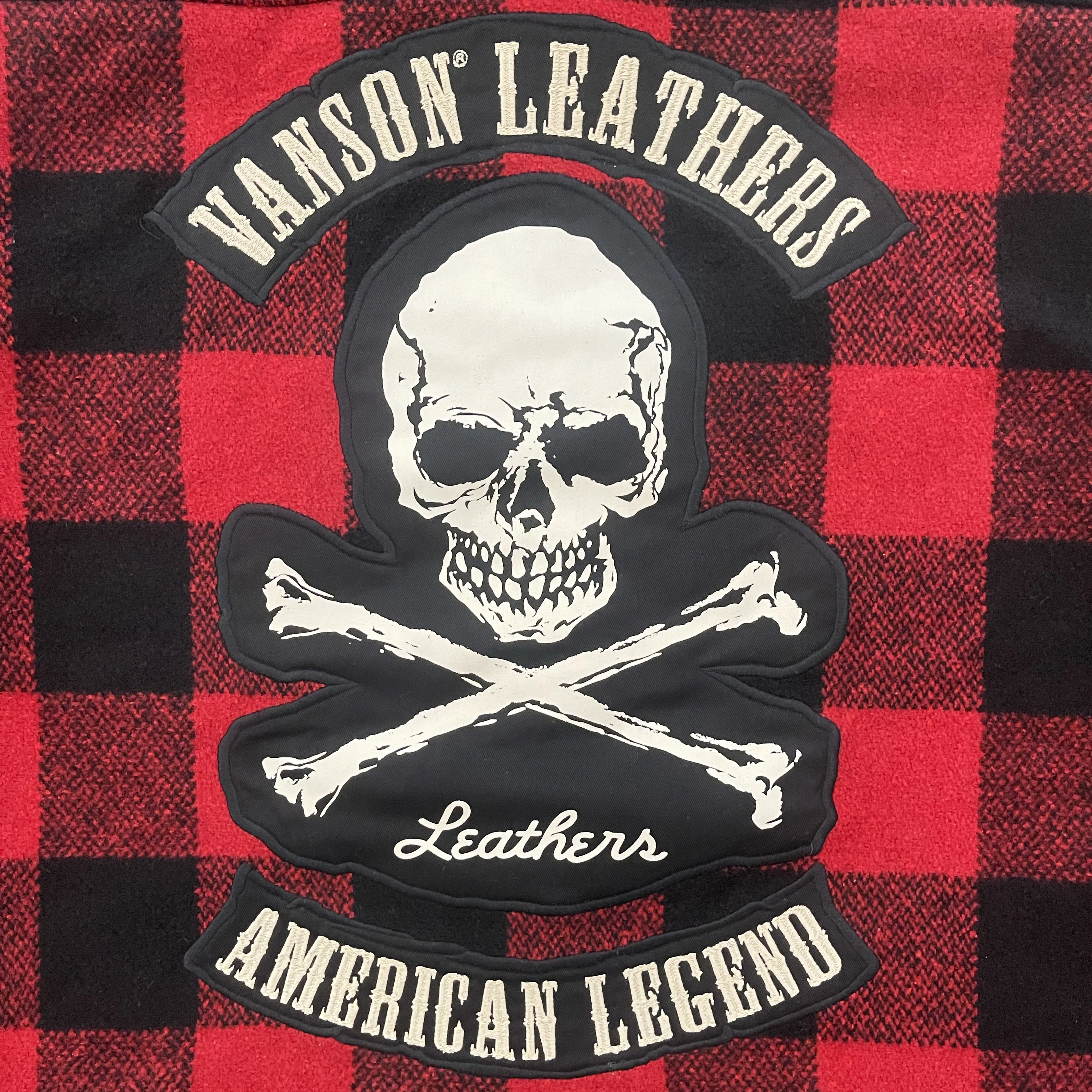 Vanson Leathers Buffalo Check Shirt Jacket - XL