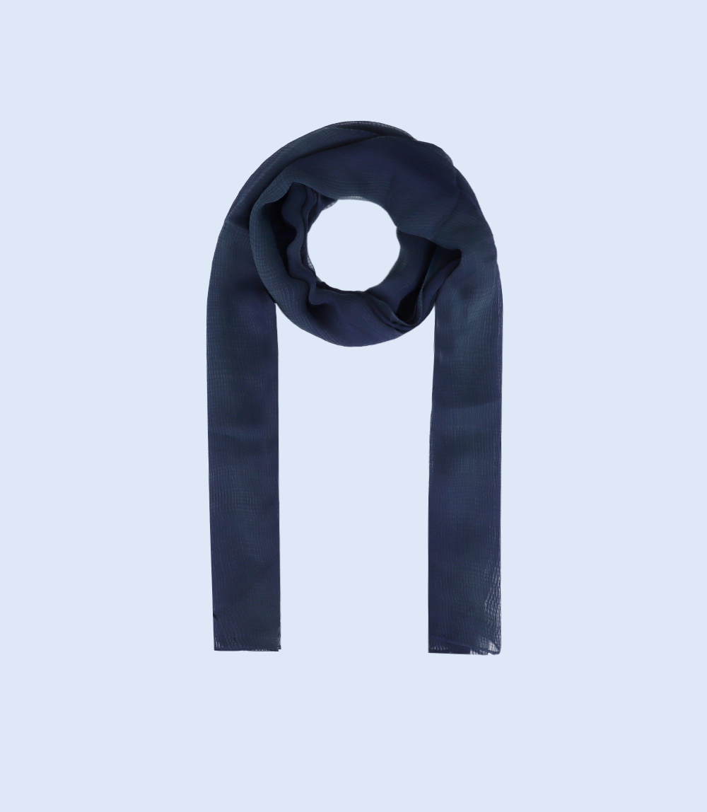 WA0540-NAVY-Scarf For Women