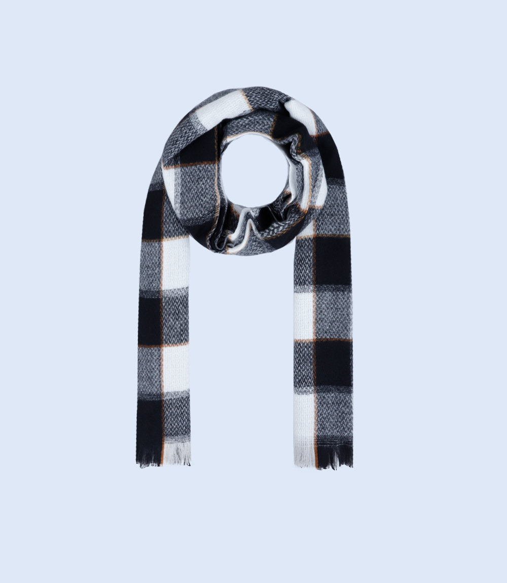 WA1129-BLACK-Scarf For Women