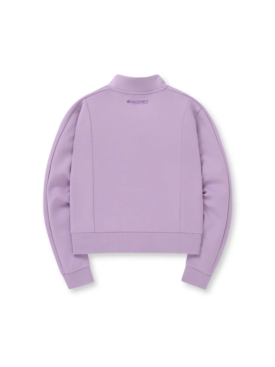 [WMS] Crop Training High Neck  Jacket Violet