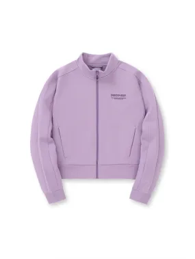 [WMS] Crop Training High Neck  Jacket Violet