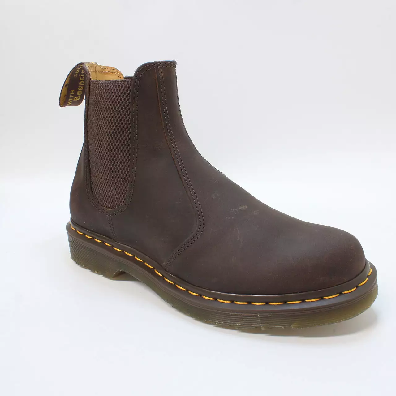 Womens Dr. Martens 2976 Chelsea Boots Dark Brown Crazy Horse