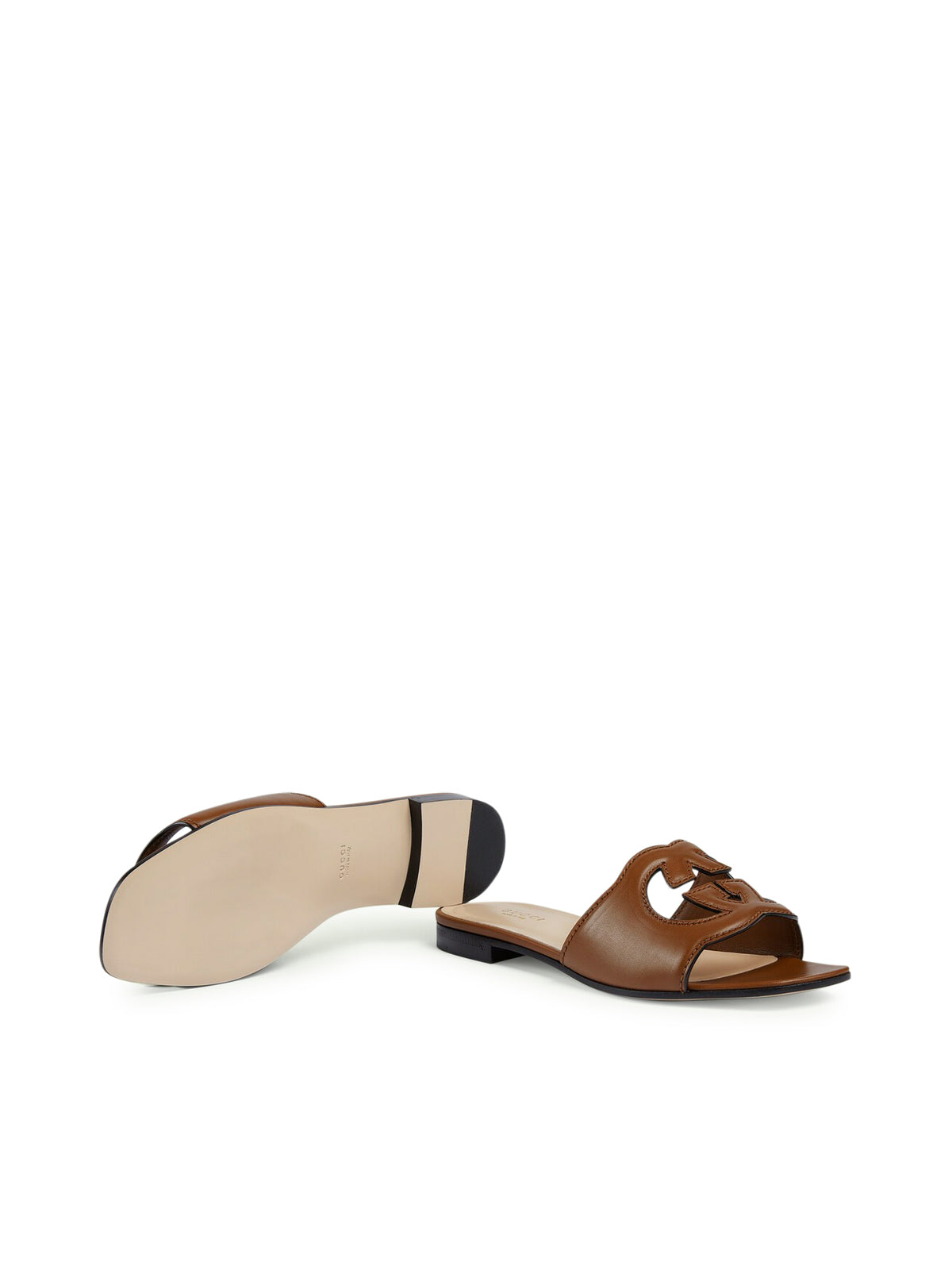 Women`s slider sandal with GG cut-out detail