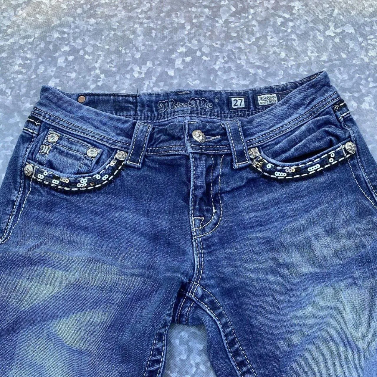 Women's Blue and Navy Jeans