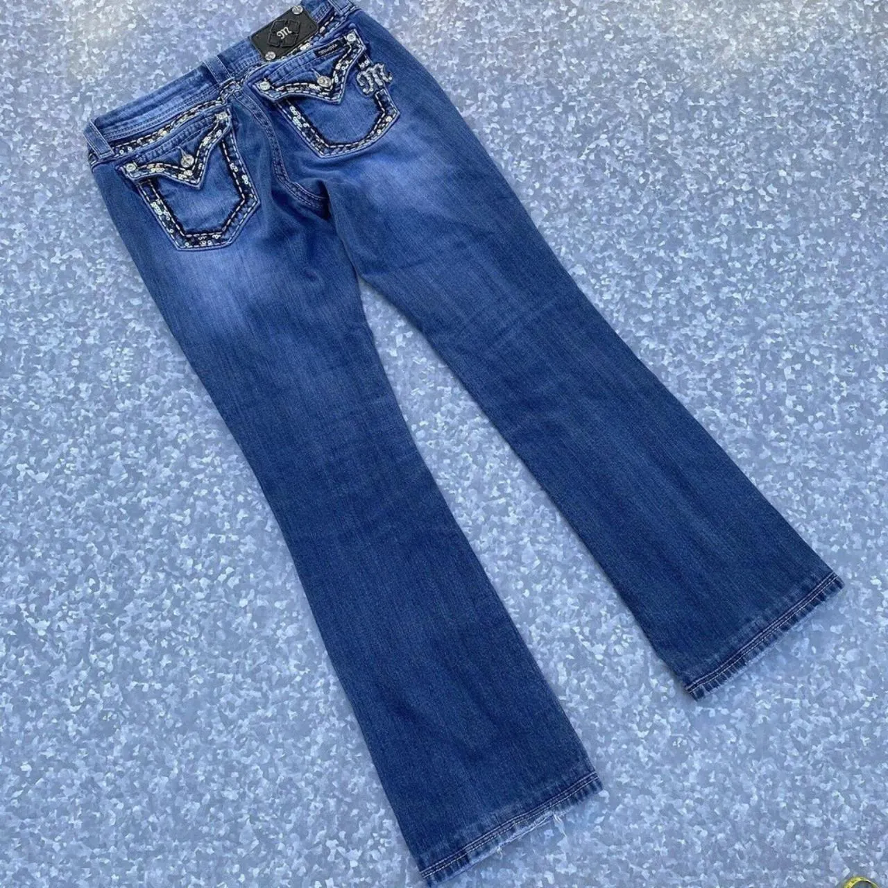 Women's Blue and Navy Jeans