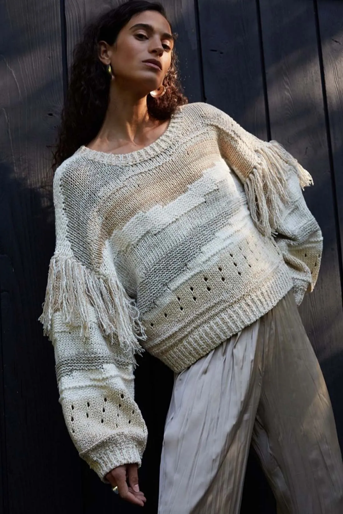 Zora Sweater - Ivory/Sand